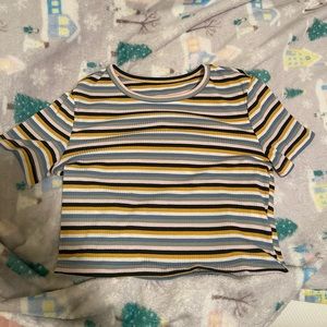 Women’s cropped striped top
